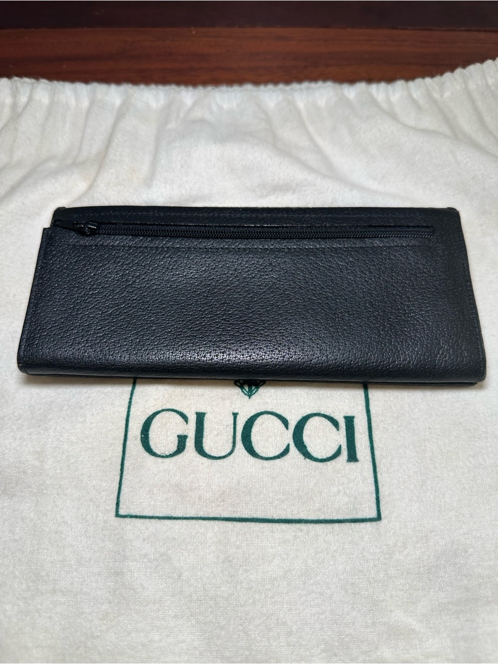 Vintage Gucci Black GG Canvas Leather Gold Buckle Shoulder Bag + Matching Wallet - Picture 11 of 16